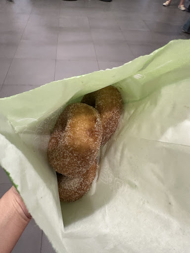 Cinnamon donuts in G-Free Donuts packaging